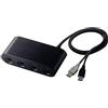 Jerilla Adattatore NGC per Controller GameCube, Convertitore Supporto 4 Controller GC Gamepad Compatibile con Nintendo Wii U/Switch Console/PC