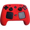 Generic Custodia Protettiva in Silicone Antipolvere per Steam Controller 2: Accessorio Protettivo Ammortizzante e Resistente alle Cadute, Custodia per Controller Wireless，Rosso