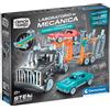 Clementoni - Scienza e Gioco, Laboratorio di Meccanica: Camion Portaauto, Kit Costruzione STEM Multimodello, più di 240 Componenti, età 8+, Made in Italy, 55674