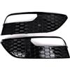 Generic 2PCS per Gloss Black Fendinebbia Lunetta Griglia di Ricambio A3 2012-2016 Paraurti Anteriore Copertura 8V3807681 8V3807682 Copertura Fendinebbia