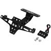 Qiilu Portatarga telescopico per moto in lega di alluminio con luce LED integrata, - compatibile GSR 600, AK 550 e scooter 125