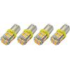 Ruiandsion 4pcs BAY9S H21W LED Lampadina 12V Super Bright 2835 20SMD Chipset Indicatore LED Luce di riserva luci di retromarcia Lampadina, giallo/ambra