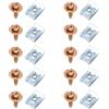 ECSiNG 10x Dadi Rapidi M6 e Viti Kit Clip a u Compatibile con Mercedes‑Benz per Paraurti Modanatura Sottoscocca Paraspruzzi