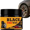 Generico Cura Pneumatici - Lucidante Gomme, Manutenzione E Pasta Protettiva | Crema Detergente Impermeabile, Restauratore Rivestimento di Copertone, Gel Durevole Effetto Nero Brillante