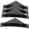 SWOOMEY 4pezzi Diffusore Posteriore Di Carbonio Lip Curvo Per Paraurti Decorazione Sportiva Per Auto Accessori Esterni Nero Facile Da Installare