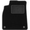 Wielganizator Tappetino per conducente, di colore nero, adatto per: Audi A6 C7 berlina, station wagon, Avant (2011-2017), lato conducente, in velluto