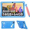 VekfulPC Tablet Bambini 10 Pollici, Android 16 Tablet per Bambini 3-12 Anni, 16GB RAM(4+12) + 64GB ROM, Controllo Genitori, GMS, 5000mAh, WiFi6, WidevineL1, con Custodia Anti-caduta e Penna, Garanzia di 4 anni
