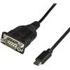 StarTech.com Cavo adattatore da USB C a seriale da 40cm - Cavo convertitore da USB tipo C a RS232 (DB9) - Cavo seriale USB type C per PLC, scanner, stampanti - Maschio/Maschio - Windows/Mac/Linux