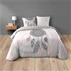 Douceur d'interieur Biancheria da letto 3 pezzi in cotone con motivo acchiappasogni Fodera + federe