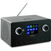 MEDION® MEDION P85444 2.1 Internetradio con subwoofer (DAB+, UKW Radio, Spotify Connect, WLAN, Bluetooth, Streaming, Equalizzatore, Farbdisplay, USB, AUX, Wecker, Schlummerfunktion, Sleep Timer) schwarz