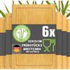 DuneDesign Set di 6 Taglieri in Legno 22x15 - Tagliere Compatto per Antipasti, Aperitivi, Stuzzichini - Vassoi Rustici per Cucina, Servizio in Tavola, Bar e Catering - Mini Asse da Portata Decorativa