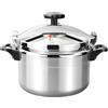 UEXEDO Pentola a Pressione Minute 3L/7L/9L/11L/15L, Pentole a Pressione Professionali in Alluminio con Sistema Coperchio a Chiusura Sicura, Doppia Maniglia, Multicooker per Cottura Adatto per Fornello a Gas