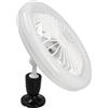 Jandei - Ventilatore da soffitto con luce CCT 30 W, connettore E27 e telecomando. Perfetto per corridoi, salotti, uffici.