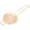 Leapiture Colino Conico in Metallo a Maglia Fine Perfetto per Filtrare Farina Zucchero Spezie ed Erbe Aromatiche Utensile da Cucina (Oro)