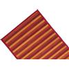 Generico Tappeto Stuoia in Bamboo Effetto Legno Moderno Degradè - Passatoia Cucina Antiscivolo con Fondo Sicuro, Diverse Misure (Rosso, 50x380 cm)