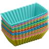 UPKOCH Stampi in Silicone Per Mini Plumcake 12 Pezzi Teglie Da Forno Rettangolari 1 Pollice Per Muffin E Cupcake Accessori Da Cucina Resistenti Alte Temperature Colore Casuale
