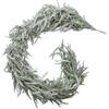 Lawnrden Real Touch Ghirlanda di pino Norfolk 5, 9 piedi Ghirlanda di cedro bianco della neve Artificiale realistica per caminetto Decorazioni natalizie Natale per mantello