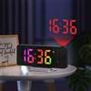 RemixAst Sveglia digitale facilmente leggibile che proietta chiaramente l'ora di notte, inclusa la funzione di monitoraggio della temperatura (luce colorata)