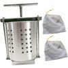 AFXGUSD 1 Pezzo Spremiagrumi Manuale Estrattore Succo Pressa Manuale Verdura con Filtro Acciaio Inox Adatto per Preparazione Ripieno Ravioli Uso Domestico Quo, 2.5 L
