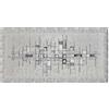 GBiancheria Tappeto Cucina Antiscivolo Pixel by Suardi, Passatoia Lavabile Jacquard in Ciniglia, Made in Italy, Runner per Cucina Bagno Corridoio, Varie Misure e Colori (Grigio, 55x240 cm)