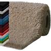 casa pura Tappeto Bagno Antiscivolo - Tappeti per Bagno Assorbenti, Shaggy - Spessore Alto e Morbido in 16 tonalità Tinta Unita e Varie Misure - 80x150 cm - Beige
