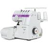 EFFEKTIV - Tagliacuci Overlock Triumphator 1700X, Macchina da Cucire, Filettatura 3/4 con Differenziale, Telaio Interamente Metallo, 14 punti, Infilatura Automatica, Potenza 120W, 1200punti/min, Viola