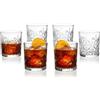 moorg Set 6 Bicchieri Acqua Vetro Moderno 300 ml, Bicchieri Whisky, Bicchiere Gin Tonic Vetro, Tumbler per Cocktail