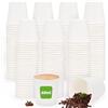 Kleemeiero 200 Pezzi Bicchieri di Carta per caffè 60ml Bicchieri Carta Bianchi Bicchieri Carta Cappuccino Bicchieri Carta per Bevande Calde Bicchieri Carta Biodegradabili per Acqua, Bevande, Vino