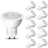 ehomeled Lampadina LED GU10 luce calda (3000K), 470 lumen, sostituisce 50W alogena, risparmio energetico, luce spot 38°, ideale per soggiorno, cucina & ingresso, non dimmerabile, confezione da 10