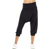 WINSHAPE Damen Super Leichte Functional ¾-haremshose Hp201 Pantaloni Casual, Nero, S Donna