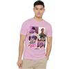 KPop Demon Hunters K-Pop Demon Hunters Saja Boys Era Grid - Maglietta Unisex, Rosa Chiaro, 3XL