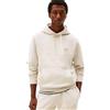 Tommy Hilfiger Uomo Felpa con Cappuccio Seasonal Fleece con Tasca a Marsupio, Beige (Heathered Oatmilk), XS