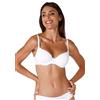 Lovable Reggiseno Balconette con Ferretto in Microfibra | Coppe Leggermente Imbottite | Comfort Invisibile sotto Abiti | Intimo Sensual Touch Donna, Bianco, 36 / 4C