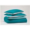 osama home PANTONE - Set Copripiumino Matrimoniale Cotone per Piumone Letto Composto da Sacco Copri Piumino 255x200 Patella 40cm + Federe Cuscino Letto 50x80, Parure Copripiumino per Completo Letto Matrimoniale