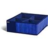 Guzzini - Organizer Armadio e Cassetti Salvaspazio, 1 Pezzo da 4 Scomparti per Biancheria e Vestiti, Organizer Cassetti Bagno e Camera da Letto Portaoggetti, Divisori per Cassetti Pieghevole 28x28x10