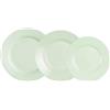 Luminarc Plumi Paradise Vista Stoviglie Opale 18 Pezzi - 6 Persone Verde