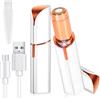SACBRZZ Epilatore Viso Donna, USB Ricaricabile,Rasoio Viso Donna, Luce a LED, Depilatore-Viso, Epilatore Elettrico Indolore per Labbra, Baffetti, Sopracciglia,Braccia, La Zona Bikini