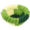 Mobestech Nido per Uccelli Sospeso in Pile Corallo Verde per Pappagalli | Design Rimovibile, Adatto a Piccoli e Medi Volatili, Struttura in Plastica e Metallo