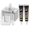 Enhon 100 Pezzi Ganci Adesivi per Zanzariera per Gatti per Balcone con 4 Pezzi 40ml Adesivo di Montaggio Extra Forte, Pc Trasparente, Resistente Ai Raggi UV, per Gatti per Balcone Senza Forare