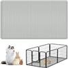 Bartuke Tappetino in morbido silicone per gabbie di conigli, 127 x 86 cm, lavabile e riutilizzabile, tappetino da addestramento per piccoli animali come porcellini d'India, conigli, criceti, gatti e