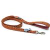 Hurtta Razzle-Dazzle Grip Leash - Guinzaglio per cani con impugnatura imbottita, 100% poliestere riciclato con strisce in gomma, 180 x 25 mm, colore: Rosso