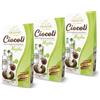 Generico 3X Confetti Crispo Ciocolì Praline di Cioccolato Fondente Ripiene di Alcool Aromatizzato al Gusto Mojito Ricoperte di Cioccolato al Latte 100g