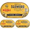 Rizzoli Filetti di Sgombro Selezione Imperiale all'Olio di Oliva in Latta 160g - Confezione da 3