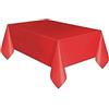 Graziano, Tovaglia PVC Rossa 140x240cm - Riutilizzabile, Impermeabile, Per Cene, Feste, Natale
