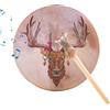Generico THURMAMI SAMANICA - DRUM SAMANO 'INCHETTO CON IL DESIGN DI TESTA DI CERVO, STRUMENTO DI PERCUSIONE SPIRITUALE | Strumento di guarigione del suono sacro per meditazione, musica ancestrale, la