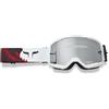 Fox Racing Unisex Main Motocross Dirt Bike Goggle White/Fluorescent Red Cairo
