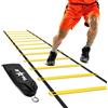 Yes4All Scala di agilità 3m, 4m, 5m, 7m con 8/12/20 pioli, Attrezzatura per l'allenamento di velocità della Scala di agilità Finale per Calcio, Calcio, Ostacoli di velocità Set di Coni di agilità