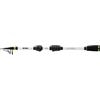 Mitchell Epic MX1 Canna da Spinning Telescopica, Pesca da Viaggio Compatta per Acqua Dolce e Acqua Salata, Ottima per Bass, Trota e Pesce Persico, Manico in EVA, Bianco/Nero, 1.8m 1-8g