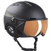 Black Crevice, Casco da sci Adulti (unisex), nero/arancione, M (54-57 cm)