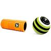 Trigger Point Triggerpoint Grid, Rullo Di Schiuma Unisex, Adulto, Arangione(Orange), Taglia Unica(14 X 33 Cm) & Ball, Trigger Point Performance-Foam Palla-Riccio Per Massaggi Mb1 Unisex Adulto, Verde